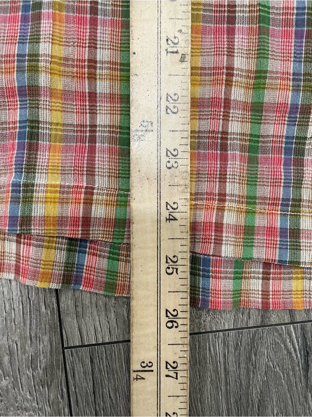 The Great Button-Up Plaid Shirt Women's Blouse Colorful 100% Cotton Size 2 - Picture 5 of 10